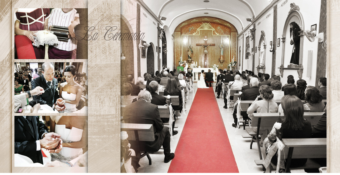 Fotografías Boda Juan Manuel y Noemí, collage fotografías boda ceremonia