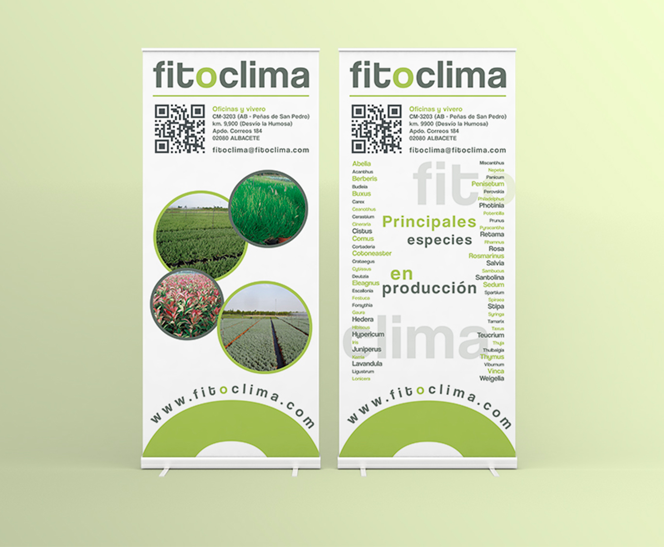 Diseño Gráfico Albacete, imprenta, rollups Fitoclima