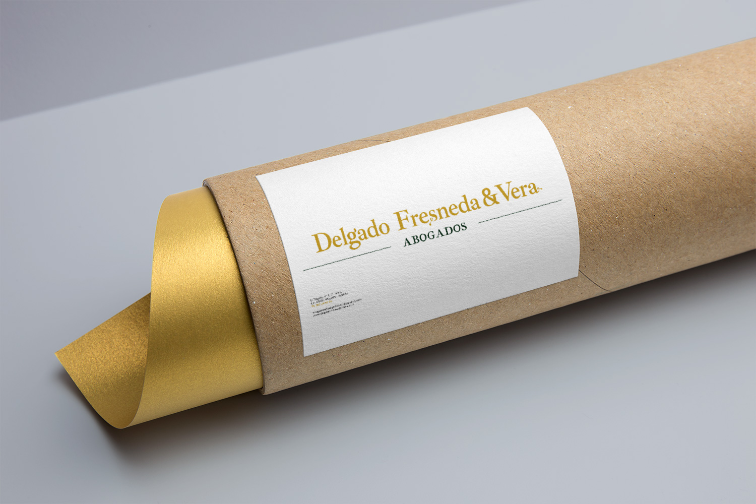 Diseño gráfico, branding, papelería corporativa para Delgado Fresneda & Vera Abogados