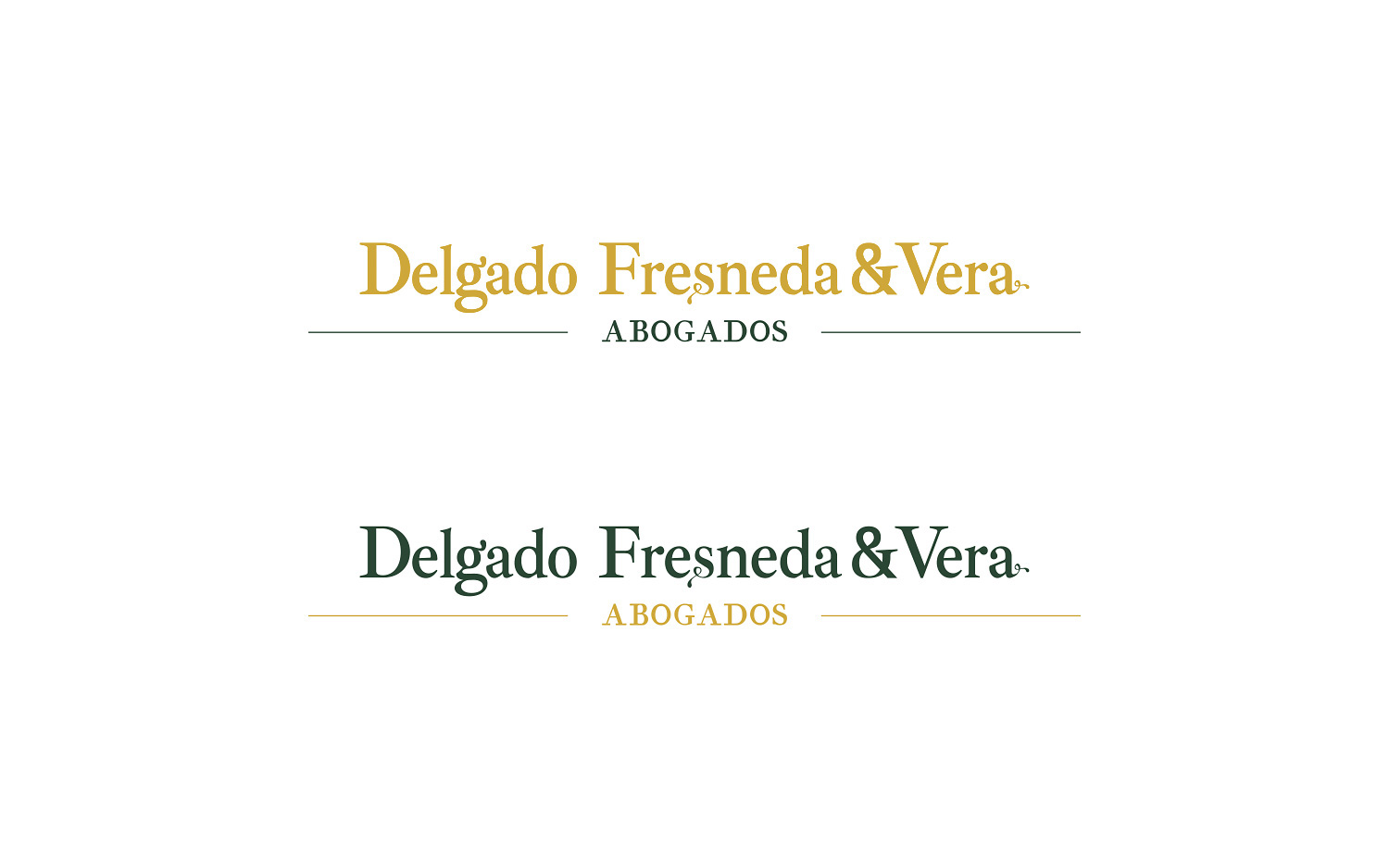 Diseño gráfico, branding, símbolo para Delgado Fresneda & Vera Abogados