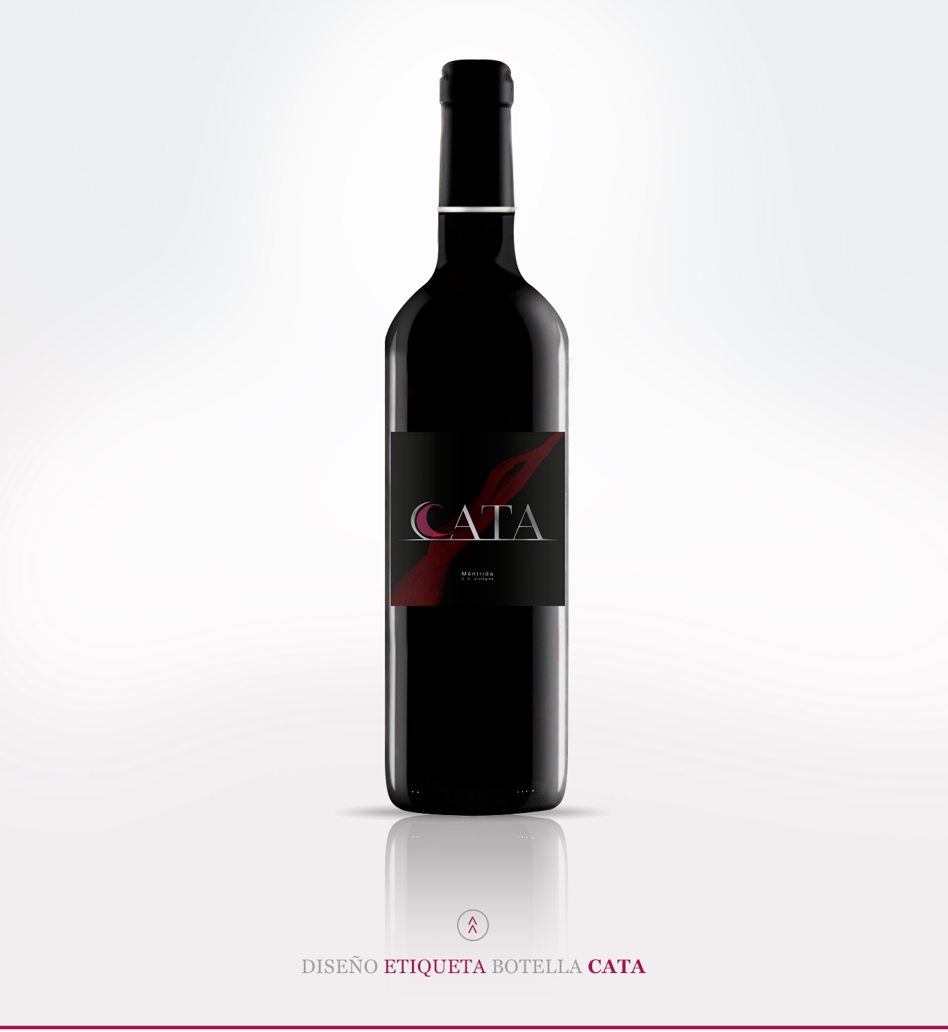 Diseño gráfico Albacete, diseño etiquetas vino, etiqueta de vino Cata, Santa Catalina