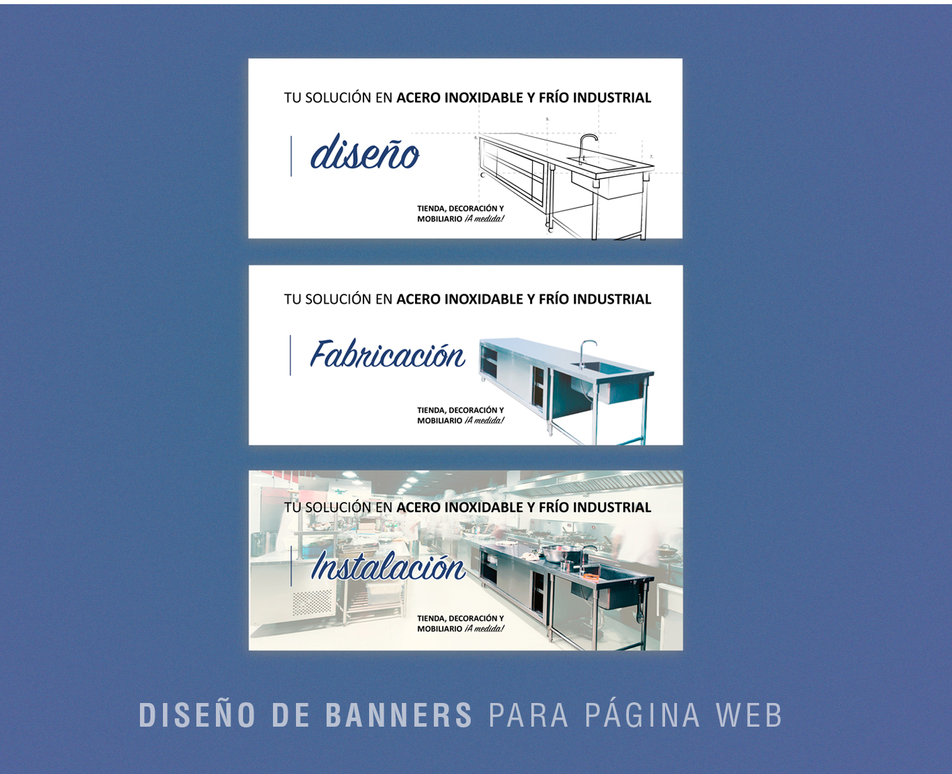 Posicionamientos seo Madrid web y diseño banners página Madrid web para empresa Inoxfrio