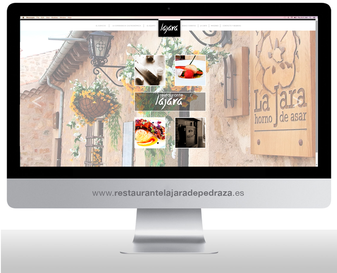 Diseño y programación página web Restaurante La Jara de Pedraza