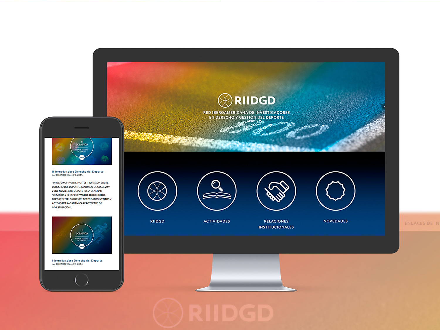 Diseño web corporativo a medida para RIIDGD