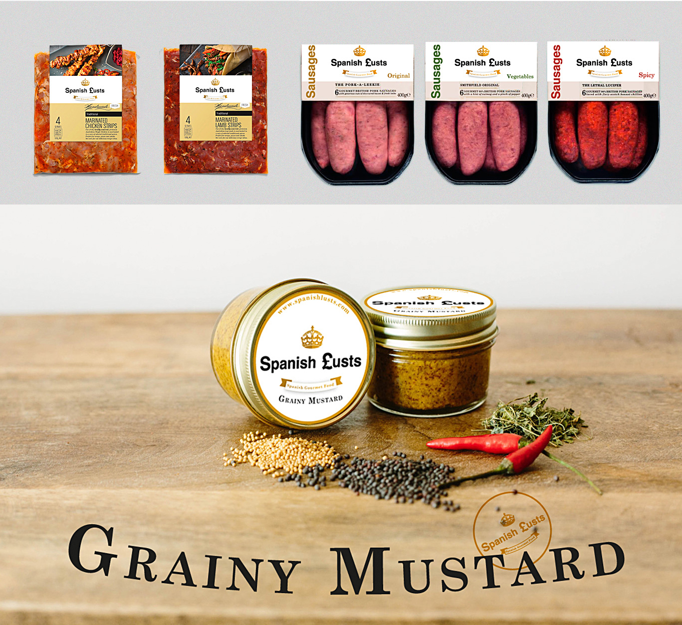 Diseño gráfico Albacete, diseño de packaging, fotografía de producto, packaging para productos de Spanish Lusts