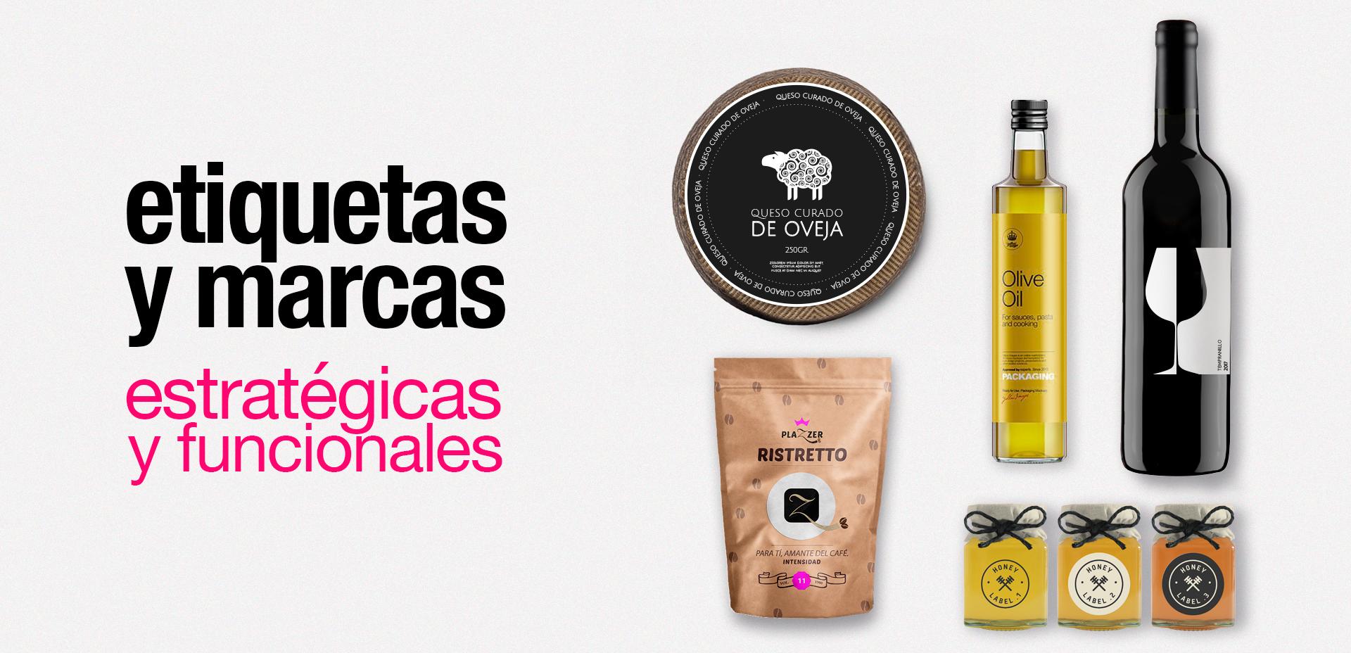 Diseño de etiquetas y marcas, estudio de diseño gráfico especialista en etiquetas de productos y marcas