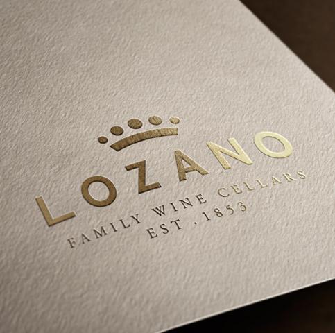 Diseño etiquetas de vino, diseño de rollup, diseño e impresión de cartelería, diseño de imágenes de stand, branding Bodegas Lozano